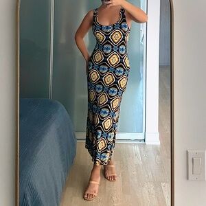 Urban Outfitters Multi-Colour Printed Maxi Dress (S)